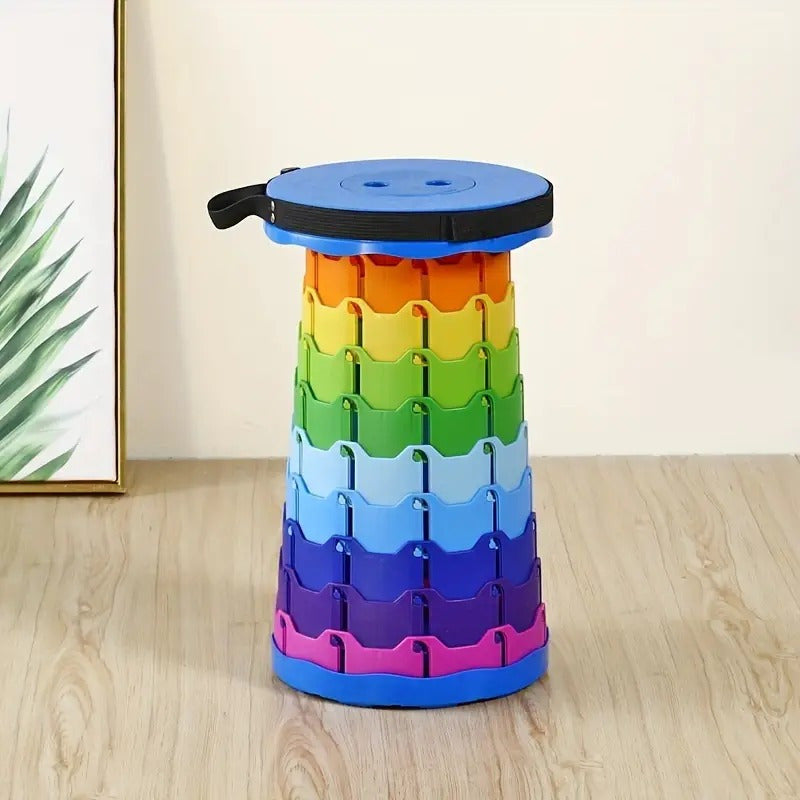 Silla Plegable Camping Piso Plegable Plastico Tabure Portati