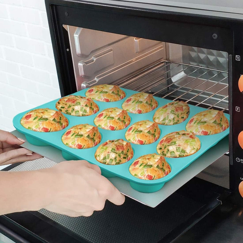 Molde Cupcakes Molde De Silicona 12 Cup Molde Muffins Repos