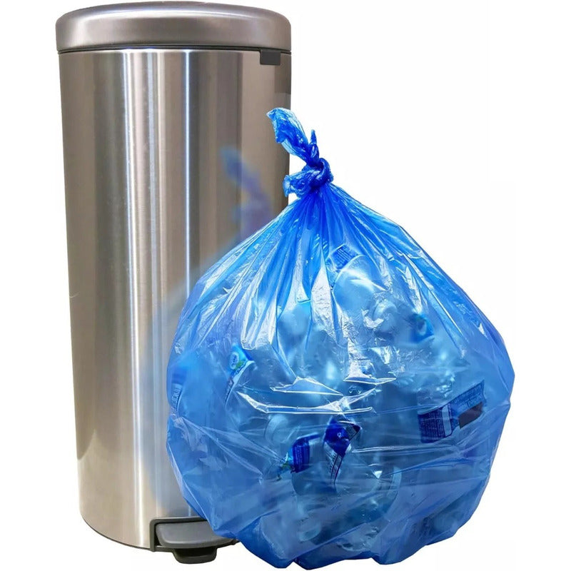 Bolsas De Basura 50x60cm Bolsas Plásticas Azules 50 Unidades