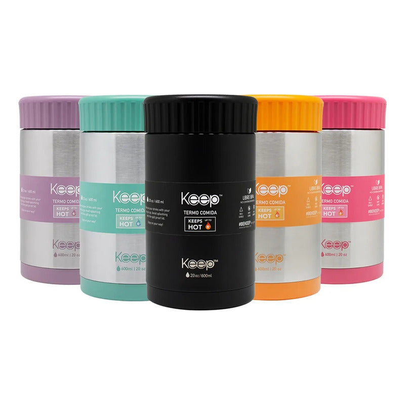 Termo Comida 600ml Termo Acero Inoxidable Keep Lonchera Kee