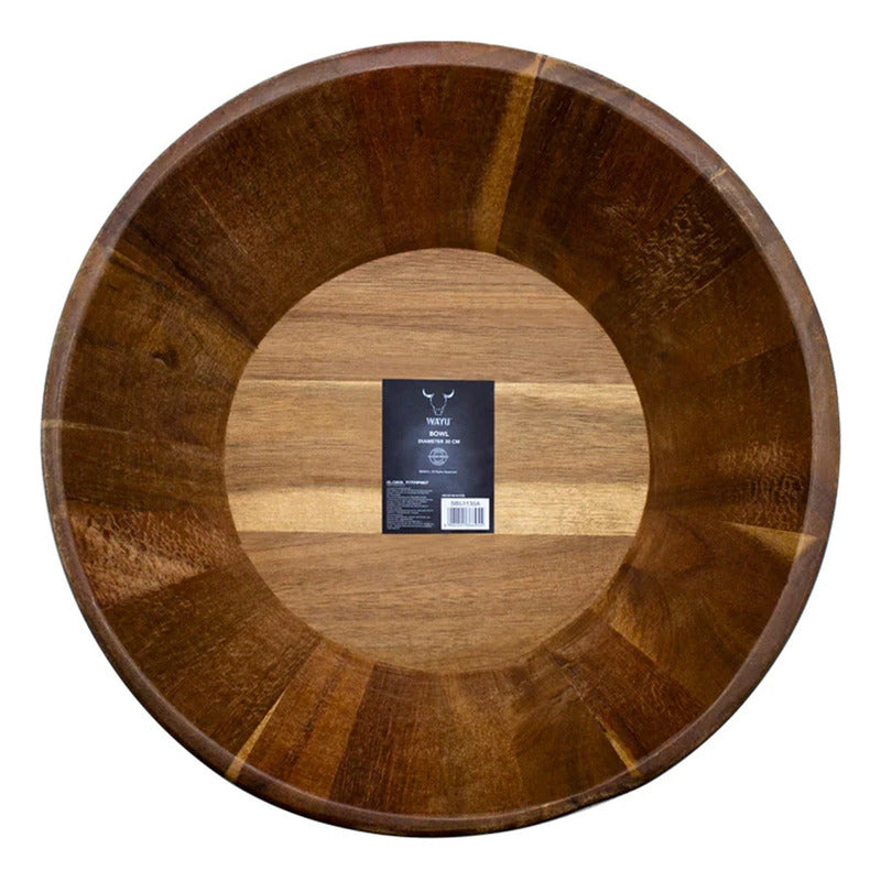 Bowl Wayu 30 Cm Bowl Madera Acacia Bowl Ensaladera Wayu