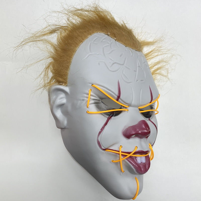Mascara De Pennywise Con Luces Mascara De Payaso Halloween