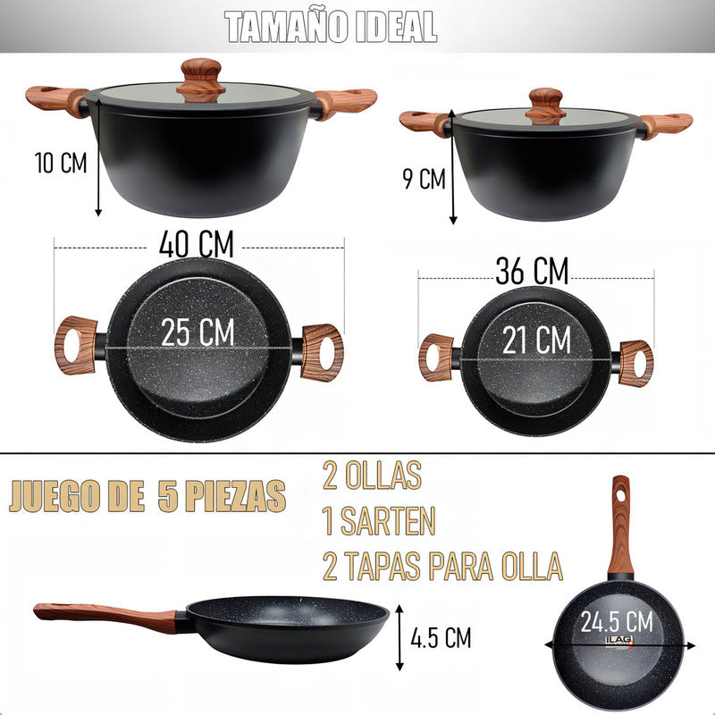 Juegos De Olla Bateria De Ollas Juego De Bateria Cocina Keep Arcashopping Juego De Ollas Y Sartenes Antiadherentes Bateria De Ollas 5 Piezas Keep Bateria De Ollas Granito Black