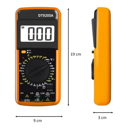 Tester Electrico Digital Multimetro Dt-9205a Multitester Aut