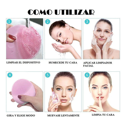 Cepillo Limpieza Facial Limpiador Facial Electrico Exfoliant