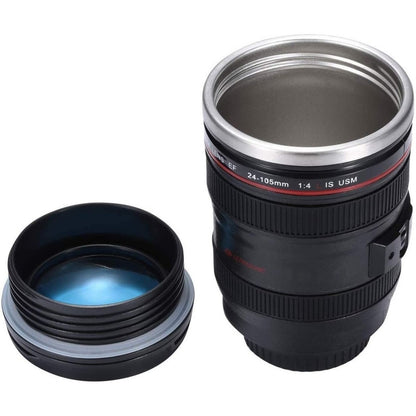 Pack X2 Tazon Vasos Cafe Tazon Mug Termico Tipo Lente Camara