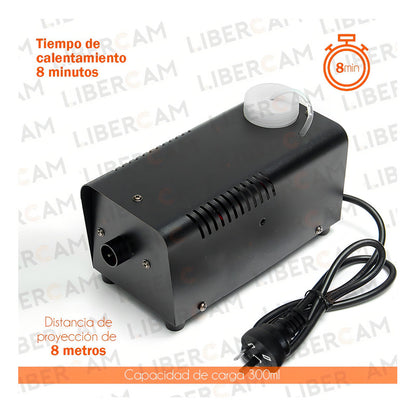 Maquina De Humo 600w C/control Inhalambrico Color Negro