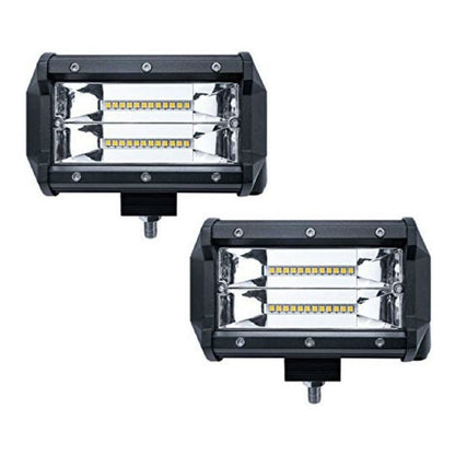 Pack X2 Focos Led Para Autos Barra Led 4x4 Neblinero 72w
