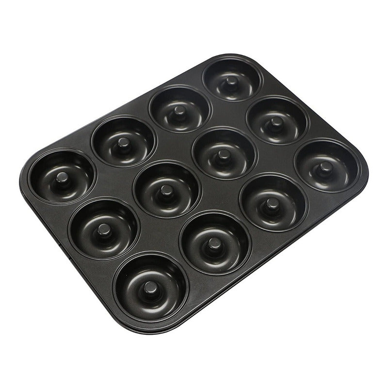 Molde Queques Anti Adherente 12 Rosquillas Tortas