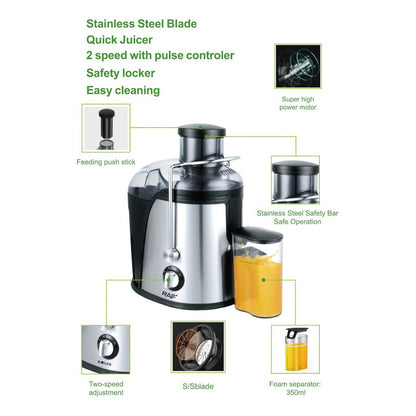 Extractor De Jugo Exprimidor Electrico Saca Jugo Electrico