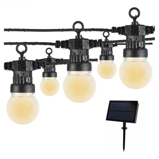 Guirnalda Luces Vintage Solares Cascada Luces Led Solar 7.5m Luces Amarillo