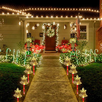 Pack X5 Luces Navideñas Solares Campana Calida Luces Navidad Exterior Solares Estaca Navieña Campana Calida Arcashopping Luces Navideñas Estacas Solares Luces Navidad Solar
