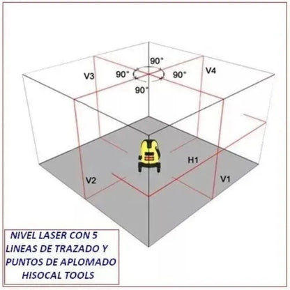 Nivel Laser 360 5 Líneas Nivel Laser Autonivelante Profesion