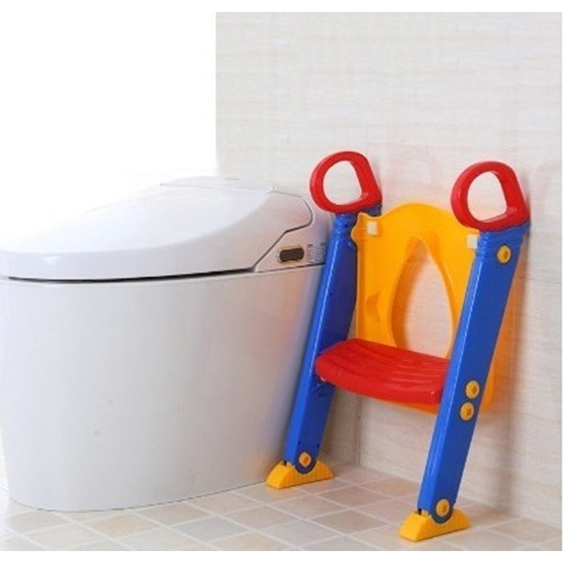 Adaptador Baño Niño Asiento De Baño Para Niños Escalera Pele Color Azul Liso
