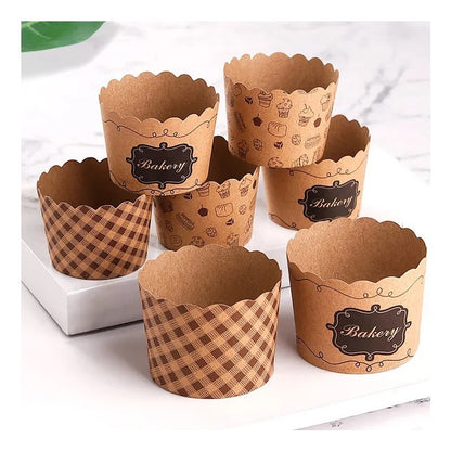 Pack 12 Moldes De Papel Para Cupcake Molde Decoración Muffin
