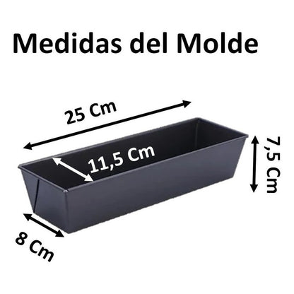 Moldes Reposteria Moldes Rectangulares Pan Queque 25cm