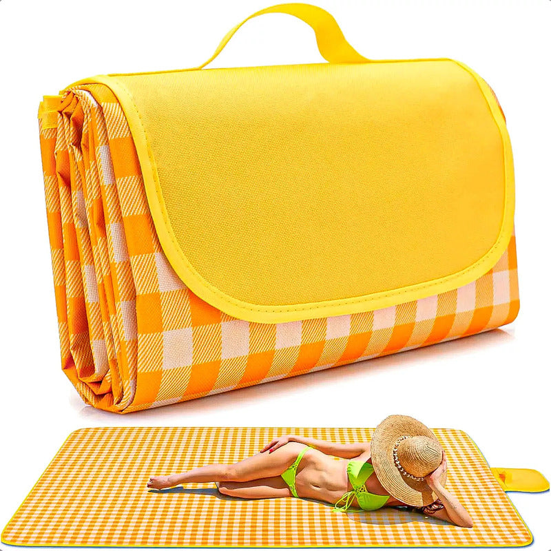 Manta Picnic Plegable Impermeable Naranja Y Amarillo Alfombra Cubrepiso Camping Manta Picnic Impermeable Arcashopping Alfombra Camping Manta Plegable Para Picnic Alfombra Lona Camping Impermeable