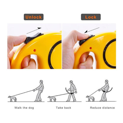 Correa Retráctil Automática Para Mascota Correa Paseo 3m