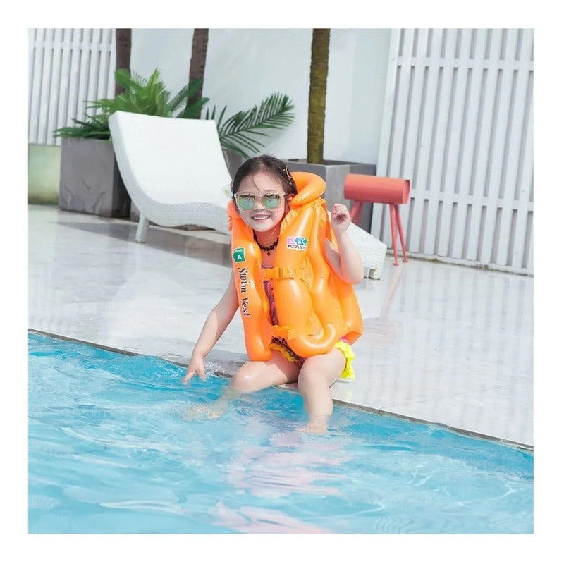 Flotador Niño Flotador Niña Chaleco Inflable Para Piscinas L