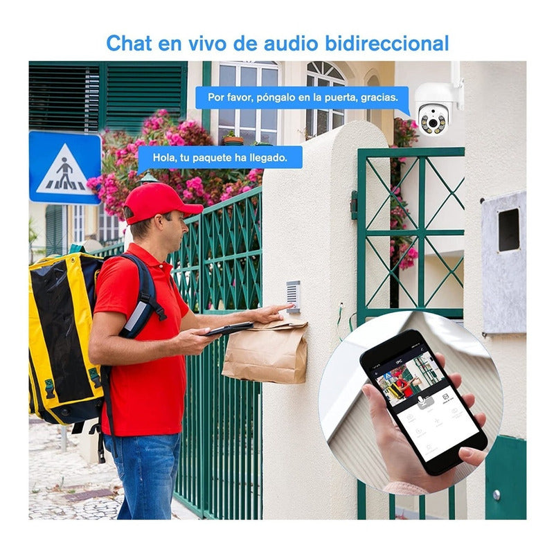 Cámara Seguridad Wifi Cámara Ip Infrarrojo 1080p Impermeable