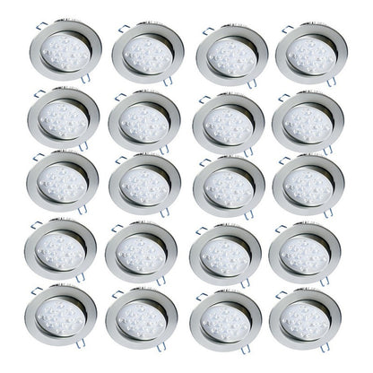 Pack X20 Focos Led Interior Embutido Foco Embutido Led 12w