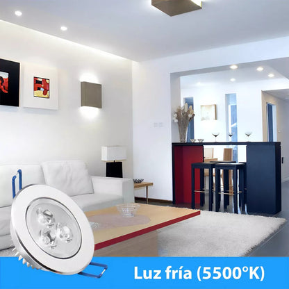 Pack Focos 3w X2 Ampolleta Pack X2 Led 220v Embutido Arcashopping Pack X2 Foco Led Embutido Luminaria Led 3w Focos Embutidos
