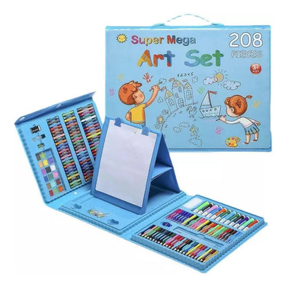 Set De Arte Maleta De Lápices 208pcs Para Colorear Crayones