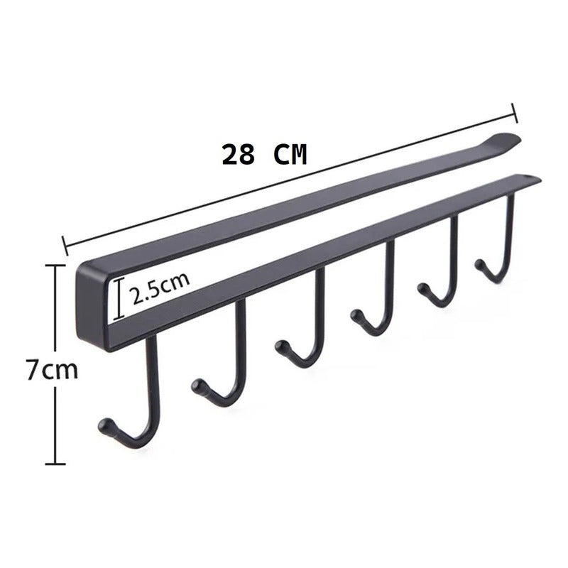 Soporte Colgador Cocina Colgador Tazas Soporte Metal Ganchos