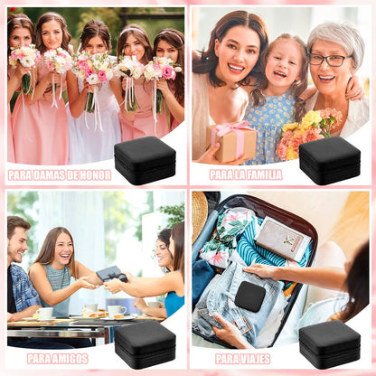 Pack X2 Joyero Portatil Organizador De Aro Exhibidores Joyas