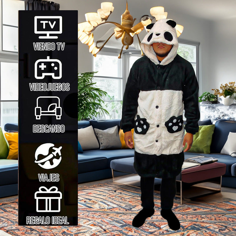 Polerones Chiporro Pijama De Invierno Poleron Invierno Disfraz De Panda Adulto Poleron Con Capucha Polerones Invierno Pijama Chiporro Con Diseño