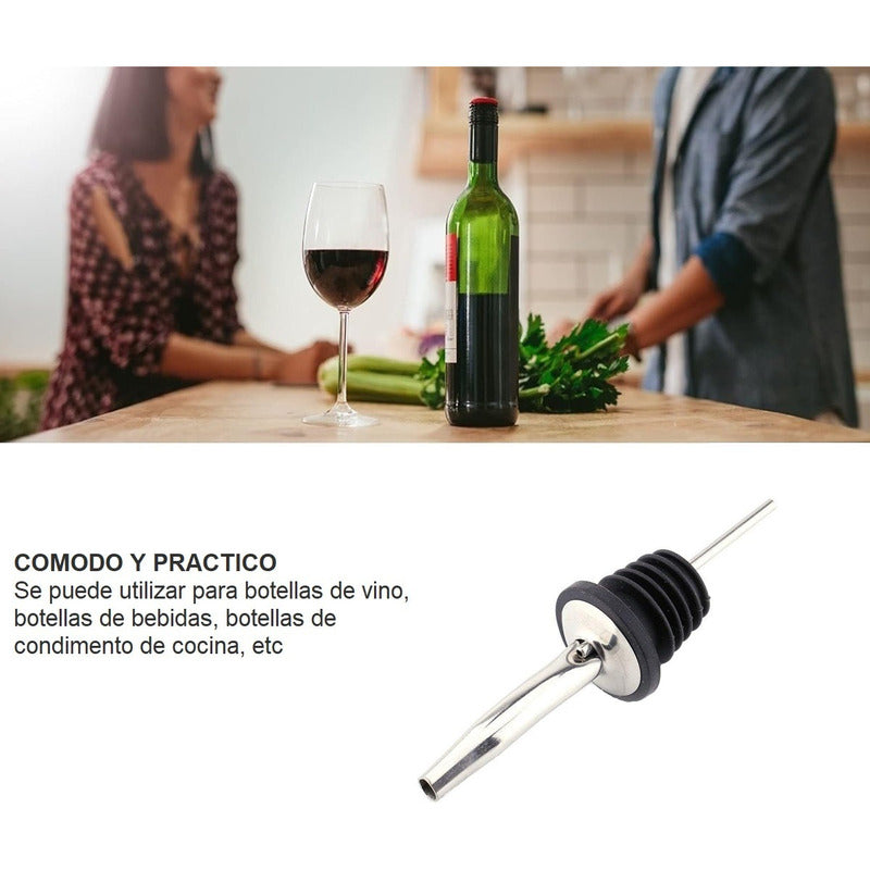 Vertedor Botella  Boquilla Vertedor Aceite Tapón Para Vino