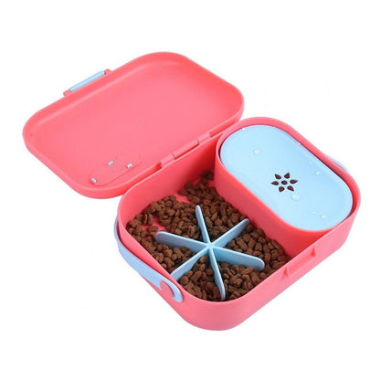 Lonchera Para Perros Portátil Dispensador Comida Bebedero
