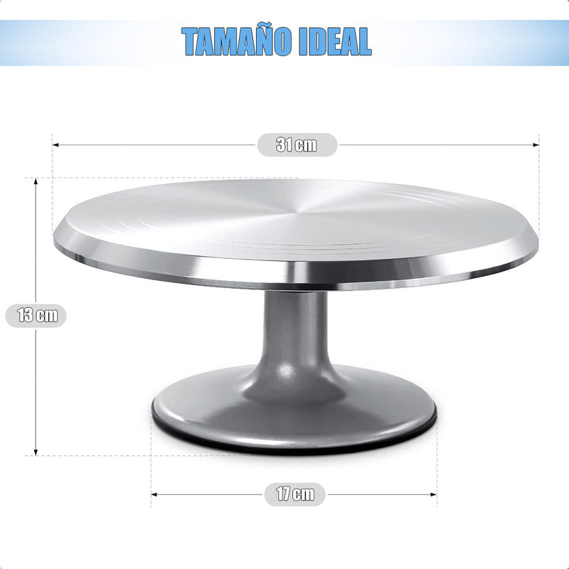 Base Giratoria Reposteria De Metal Profesional Base Torta Arcashopping Porta Torta Bases Para Tortas Plato Giratorio Para Tortas Soporte Profesional Torta Bandeja Giratoria De Tortas