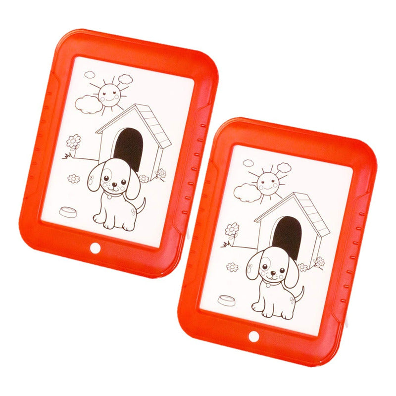 Pack 2 Pizarra Magica Para Niño Pizarra Didactica Para Dibuj