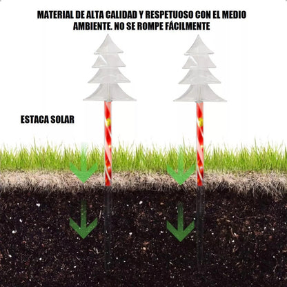 Pack X5 Luces Navideñas Solares Arbol Calida Pack Luces Navidad Exterior Solares X5 Pack X5 Estaca Navieña Arbol Calida Arcashopping Pack X5 Luces Navideñas Estacas Solares Luces Navidad Solar