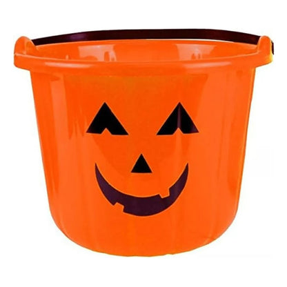 Cubo Calabaza Grande Dulces Halloween Balde Dulce O Truco