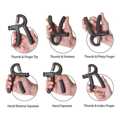 Kit Ejercitador De Manos 5 Pcs Fortalecedor Manos Ajustable