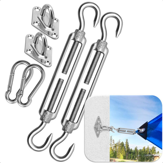 Pack X2 Tensores De Cuerda Alambre Tensor Gancho Para Toldos