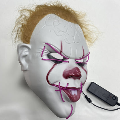Mascara De Pennywise Con Luces Mascara De Payaso Halloween