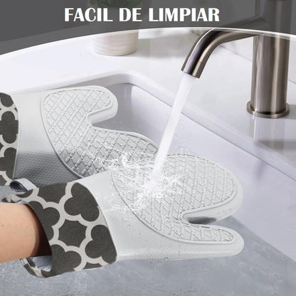 Guantes Para Horno Toma Ollas Guantes De Silicona De Cocina