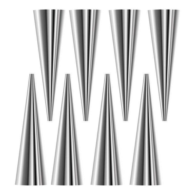Pack X36 Molde Para Cannoli Metalico Croissant Cono Reposter