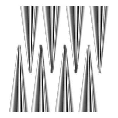 Pack X36 Molde Para Cannoli Metalico Croissant Cono Reposter