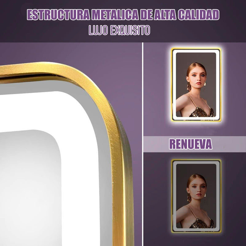 Espejo Led Espejo Rectangular Decorativo Espejos Colgantes