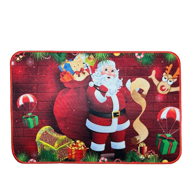 Alfombra Navidad Tapete Limpia Pies Decoracion Navidad 40x60