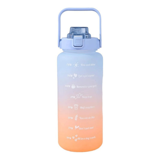 Botella De Agua Portátil Sport 2 Litros Botella Con Horarios