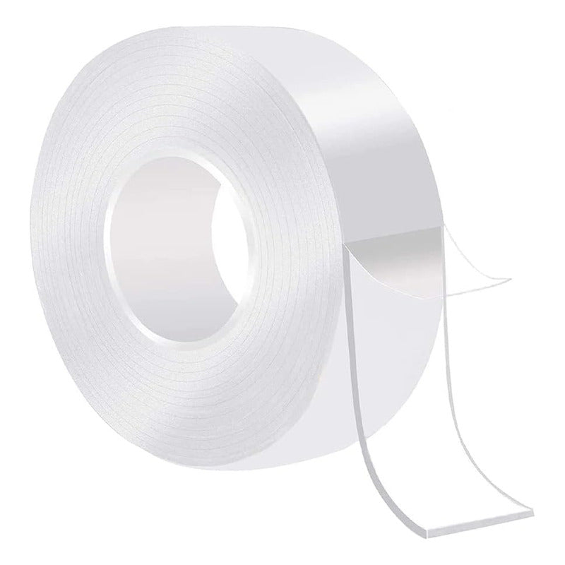 Pack X2 Cinta Doble Contacto Cinta Doble Faz Cinta Magica 5m Color Transparente