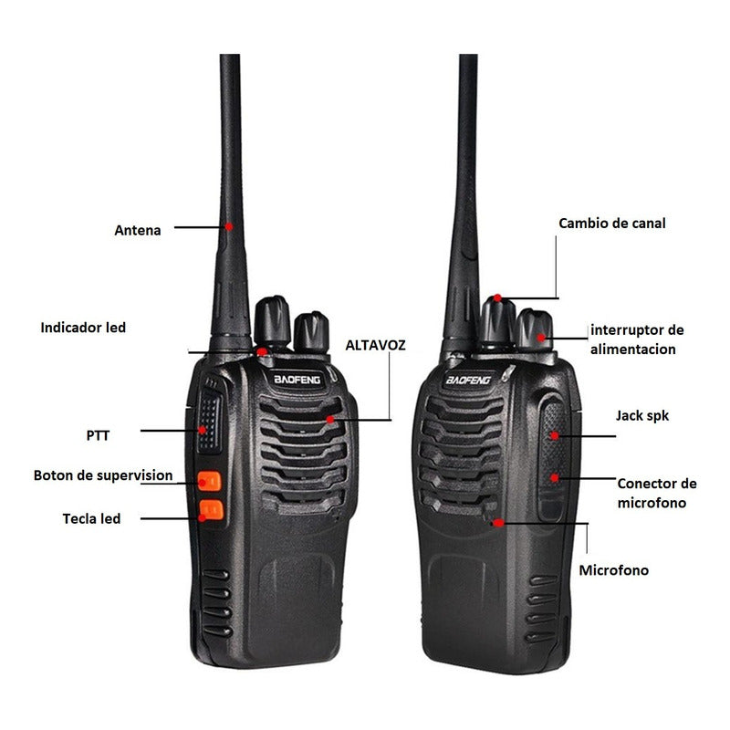 Radio Transmisor Walkie Talkie Radio Portátil Waki Toki