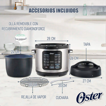 Olla Multifuncional Oster Olla Electrica Oster Olla Multiuso 14 En 1 Arcashopping Olla Coccion Lenta Olla Electrica Multiuso Olla Inteligente Oster Ollas Electricas