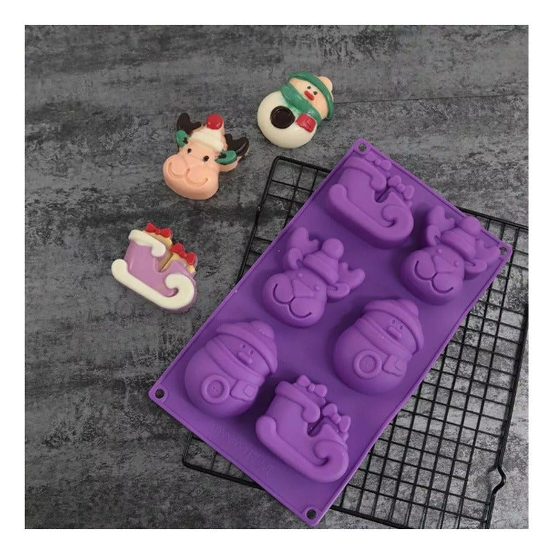 Moldes De Silicona Moldes De Pascua Molde Navidad Trineo Ren