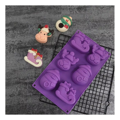 Moldes De Silicona Moldes De Pascua Molde Navidad Trineo Ren